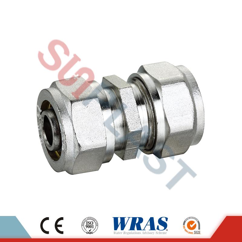 Brass Compression Coupling For PEX-AL-PEX Multilayer Pipe