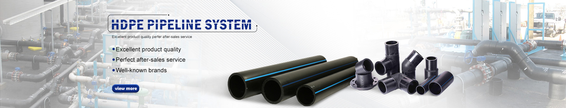 HDPE Pipe (Poly Pipe) In Black/Blue Color For Water Supply